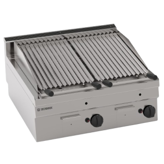 TOP GRILLADE PIERRE DE LAVE DOUBLE GAZ EGPL865 TECNOINOX