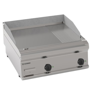 TOP FRY-TOP ELECTRIQUE, 2/3 LISSE ET 1/3 RAINURE EEFT870LR TECNOINOX