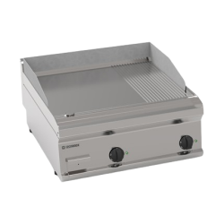 TOP FRY-TOP ELECTRIQUE, 2/3 LISSE ET 1/3 RAINURE EEFT870LR TECNOINOX