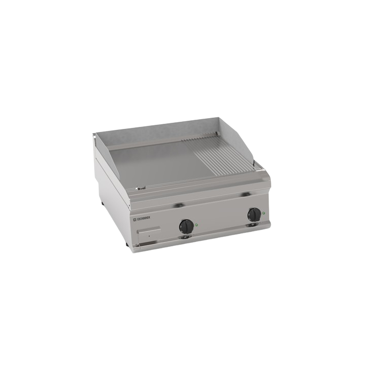 TOP FRY-TOP ELECTRIQUE, 2/3 LISSE ET 1/3 RAINURE EEFT870LR TECNOINOX