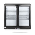 Arrière de bar avec portes coulissantes doubles