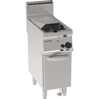 FRITEUSE GAS 1 x 14 L OP GESLOTEN KAST EGF470 TECNOINOX