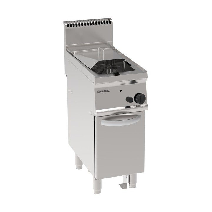 FRITEUSE GAS 1 x 14 L OP GESLOTEN KAST EGF470 TECNOINOX