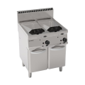 FRITEUSE GAZ 2 x 14 L SUR ARMOIRE FERMEE EGF870 TECNOINOX