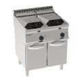 ELECTRISCHE FRITEUSE 2 x 14 L OP GESLOTEN KAST EEF870 TECNOINOX