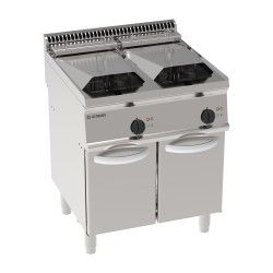 FRITEUSE ELECTRIQUE 2 x 14 L SUR ARMOIRE FERMEE EEF870 TECNOINOX
