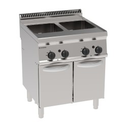 PASTAKOKER GAS 2 x 23 L OP GESLOTEN KAST EGC870 TECNOINOX