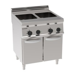CUISEUR A PATES ELECTRIQUE 2 x 23 L SUR ARMOIRE FERMEE EEC870 TECNOINOX