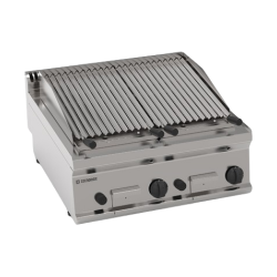 TOP GRILLADE PIERRE DE LAVE DOUBLE GAZ EGPL870 TECNOINOX
