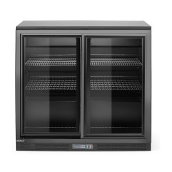 Arrière de bar avec doubles portes coulissantes