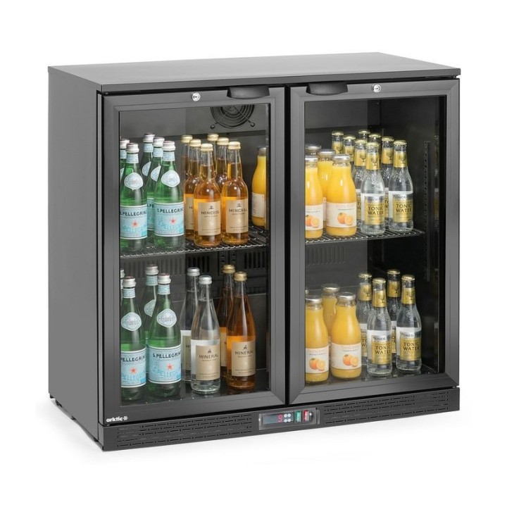 Arrière de bar double porte