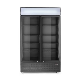 Armoire réfrigérée avec caisson lumineux, double porte