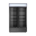 Armoire réfrigérée avec caisson lumineux, double porte