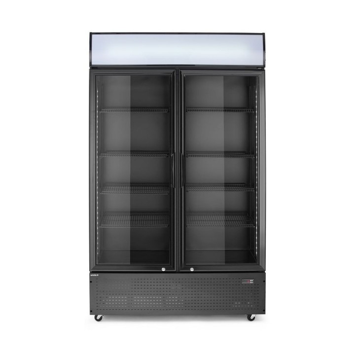 Armoire réfrigérée avec caisson lumineux, double porte
