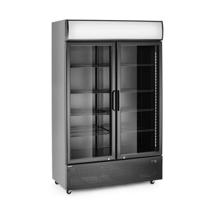 Armoire réfrigérée avec caisson lumineux, double porte