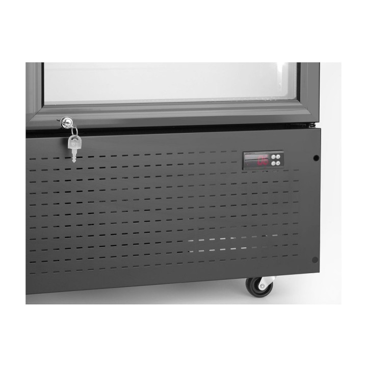 Armoire réfrigérée avec caisson lumineux, double porte