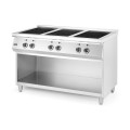 Cuisinière à induction avec 6 foyers