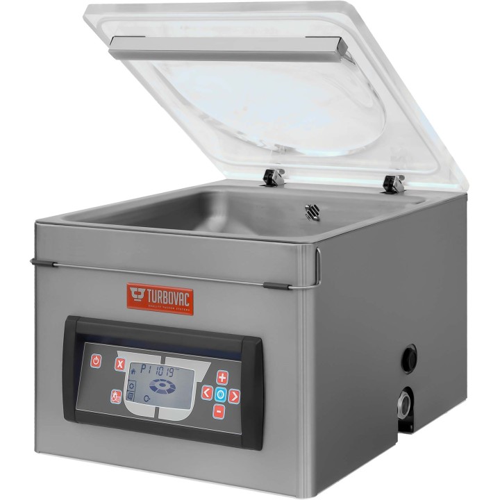 PROFESSIONELE STOLP-VACUUMMACHINE, DIGITALE BEDIENING MET 10 PROGRAMMA'S, LASBALK 420 MM BS40PRO TURBOVAC