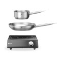Set : Plaque de cuisson à induction 3500W + casserole + poêle