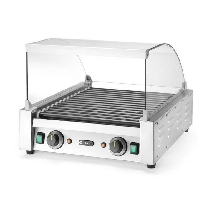 Couvercle en verre pour grill roulant pour saucisses