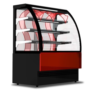 VERWARMDE TENTOONSTELLINGSVITRINE, L 1800 MM LEVO180HOT TECNODOM