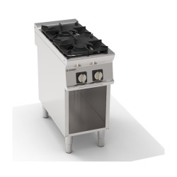 2 BRANDERS GAS OP OPEN KAST EG2SA90 TECNOINOX