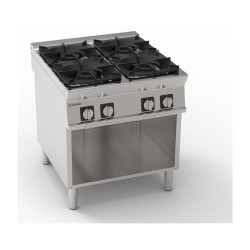 4 BRANDERS GAS OP OPEN KAST EG4SA90 TECNOINOX