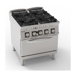 4 FEUX GAZ SUR FOUR GAZ GN 2/1 EG4SF90 TECNOINOX