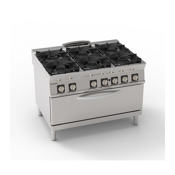 6 BRANDERS GAS OP MAXI GAS OVEN EG6SFM90 TECNOINOX