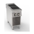 2 ELECTRISCHE PLATEN OP OPEN KAST EE2SA90 TECNOINOX