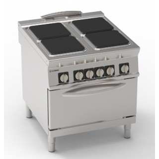 4 ELECTRISCHE PLATEN OP ELECTRISCHE OVEN GN 2/1 EE4SFE90 TECNOINOX