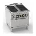4 ELECTRISCHE PLATEN OP ELECTRISCHE OVEN GN 2/1 EE4SFE90 TECNOINOX