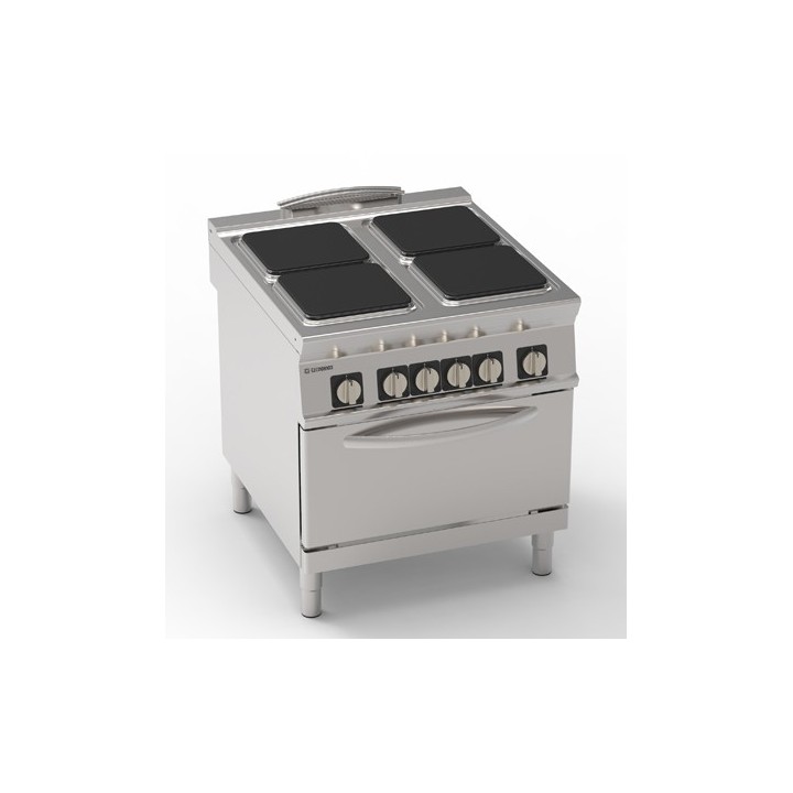 4 ELECTRISCHE PLATEN OP ELECTRISCHE OVEN GN 2/1 EE4SFE90 TECNOINOX