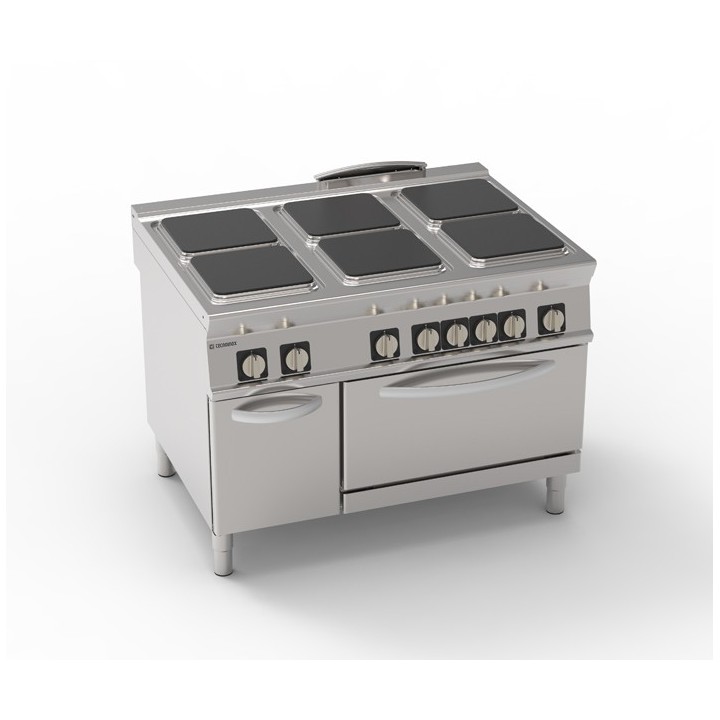 6 ELECTRISCHE PLATEN OP ELECTRISCHE OVEN GN 2/1 EN GESLOTEN KAST EE6SFEA90 TECNOINOX