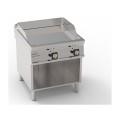 FRY-TOP DOUBLE GAZ SUR ARMOIRE OUVERTE, LISSE EGFTA890L TECNOINOX