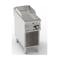 ELECTRISCHE FRY-TOP OP OPEN KAST, VLAK GECHROOMD EEFTA490LC TECNOINOX