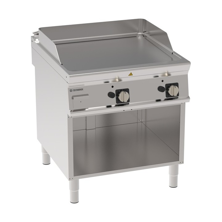 FRY-TOP DOUBLE ELECTRIQUE SUR ARMOIRE OUVERTE, LISSE EEFTA890L TECNOINOX