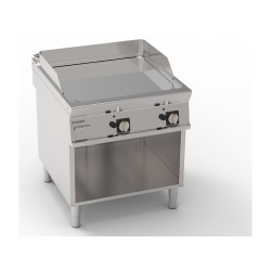 ELECTRISCHE DUBBELE FRY-TOP OP OPEN KAST, VLAK GECHROOMD EEFTA890LC TECNOINOX