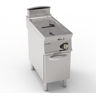 FRITEUSE GAS 1 x 17 L OP GESLOTEN KAST EGF490 TECNOINOX