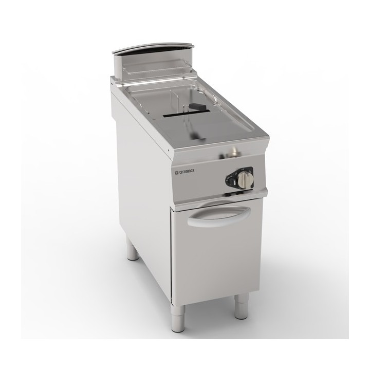 FRITEUSE GAZ 1 x 17 L SUR ARMOIRE FERMEE EGF490 TECNOINOX