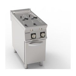 FRITEUSE ELECTRIQUE 2 x 8 L SUR ARMOIRE FERMEE EEF492 TECNOINOX