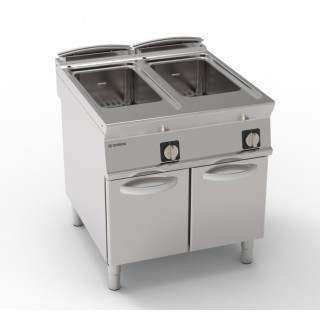 ELECTRISCHE PASTAKOKER 2 x 40 L OP GESLOTEN KAST EEC890 TECNOINOX