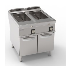 CUISEUR A PATES ELECTRIQUE 2 x 40 L SUR ARMOIRE FERMEE EEC890 TECNOINOX
