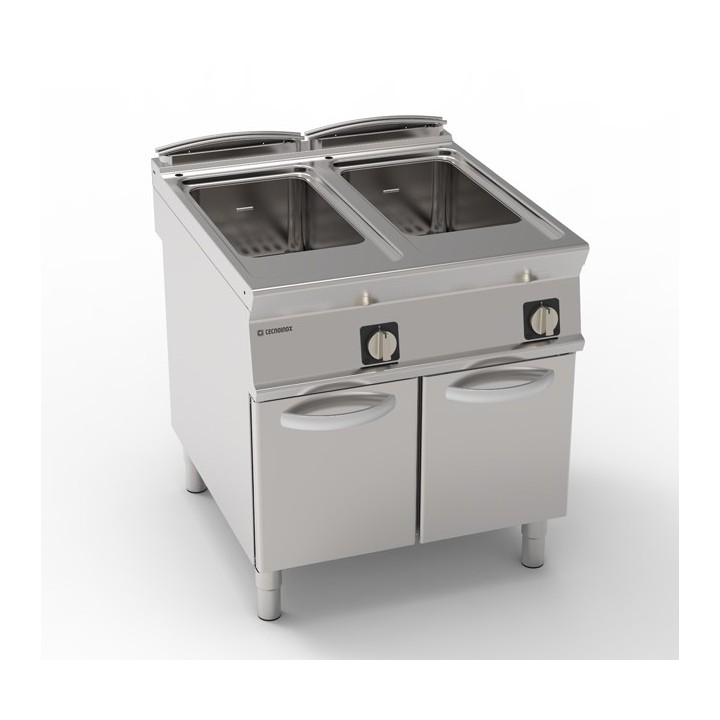 CUISEUR A PATES ELECTRIQUE 2 x 40 L SUR ARMOIRE FERMEE EEC890 TECNOINOX