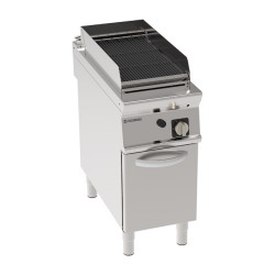 LAVASTEENGRILL GAS OP GESLOTEN KAST EGPLA490 TECNOINOX