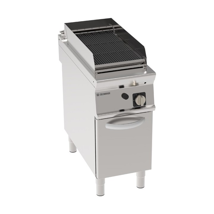 LAVASTEENGRILL GAS OP GESLOTEN KAST EGPLA490 TECNOINOX