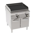 LAVASTEENGRILL DUBBEL GAS OP GESLOTEN KAST EGPLA890 TECNOINOX