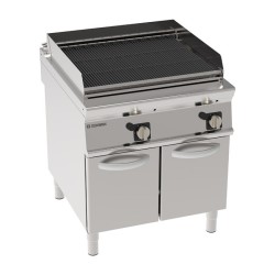 GRILLADE PIERRE DE LAVE DOUBLE GAZ SUR ARMOIRE FERMEE EGPLA890 TECNOINOX