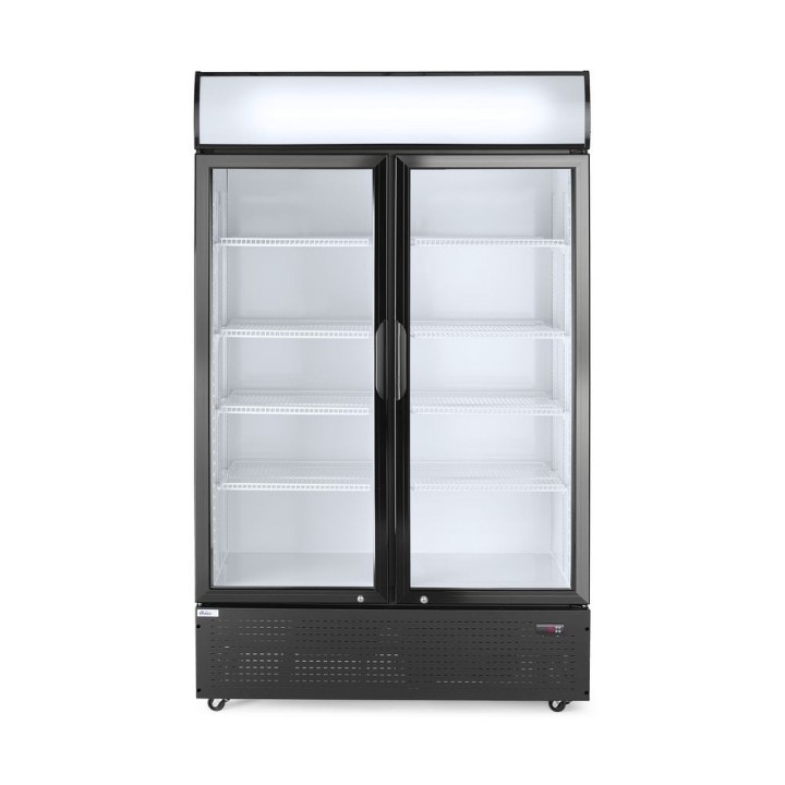 Armoire réfrigérée avec caisson lumineux, double porte