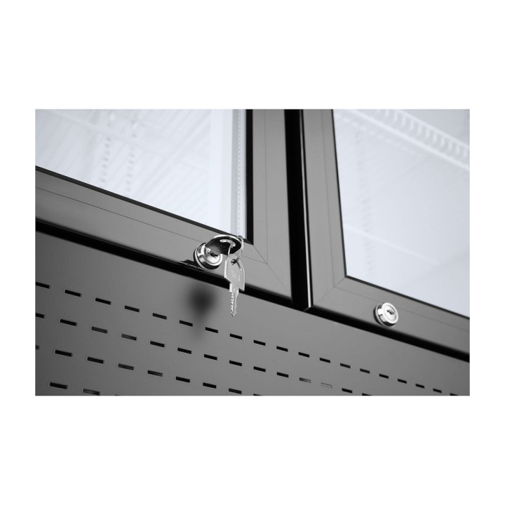 Armoire réfrigérée avec caisson lumineux, double porte